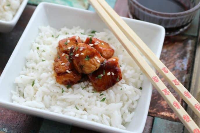 Easy BBQ Glazed Chicken and Rice Recipe