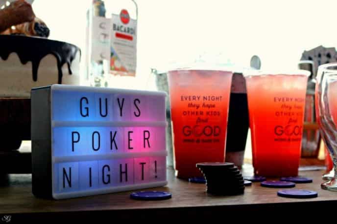 Guys Poker Night Sign
