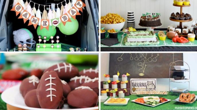 Super Bowl Party Ideas - Food, Party Tables, Tailgating, Decorations